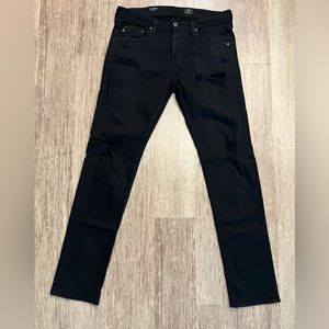 Mens Classic Black AG Jeans Size 33 (Adriano Goldshimed)